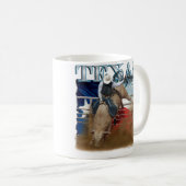 Das Texas-Ausstatter-Rodeo Bullrider Kaffeetasse (VorderseiteRechts)