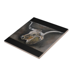 Das Texas Longhorn Fliese