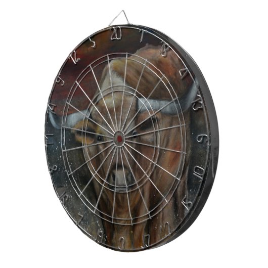 Das Texas Longhorn Stier Dartscheibe (Vorderseite rechts)