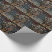 Das Texas Longhorn Stier Geschenkpapier (Ecke)