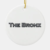 Das Text-Logo Bronx New York Keramik Ornament (Vorne)