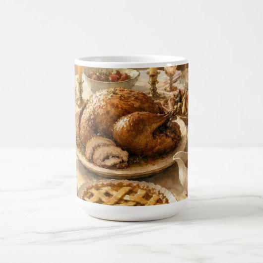Das Thanksgiving-Dinner Kaffeetasse (Mittel)