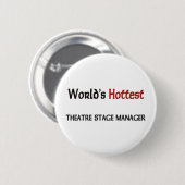 Das Theater-Bühne-Manager der Welt heißester Button (Vorne & Hinten)