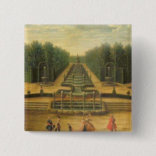 Das Theater d'Eau in Versailles Button (Vorderseite)