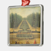 Das Theater d'Eau in Versailles Silbernes Ornament (Links)