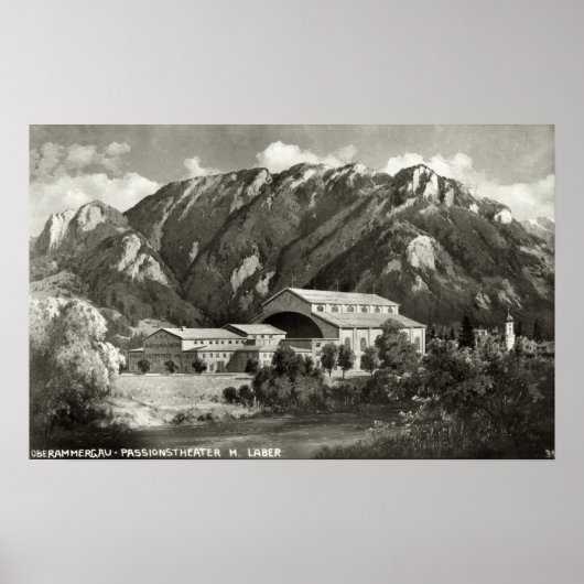 Das Theater in Oberammergau, 1930 Poster (Vorne)