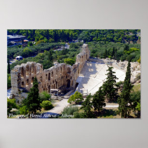Das Theater von Herod Atticus - Athen Poster