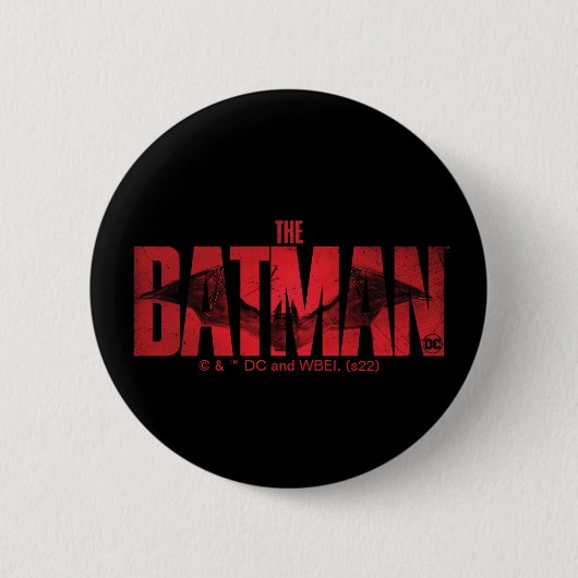 Das theatralische Logo von Batman Button (Vorderseite)