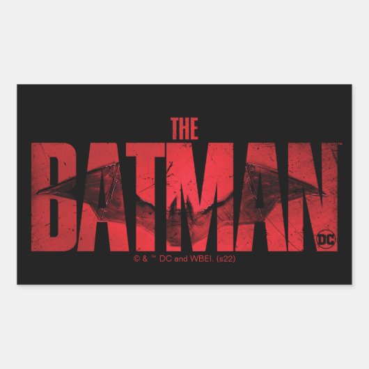 Das theatralische Logo von Batman Rechteckiger Aufkleber (Vorderseite)