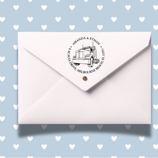 Das Thema Bandit Semi Truck Permastempel