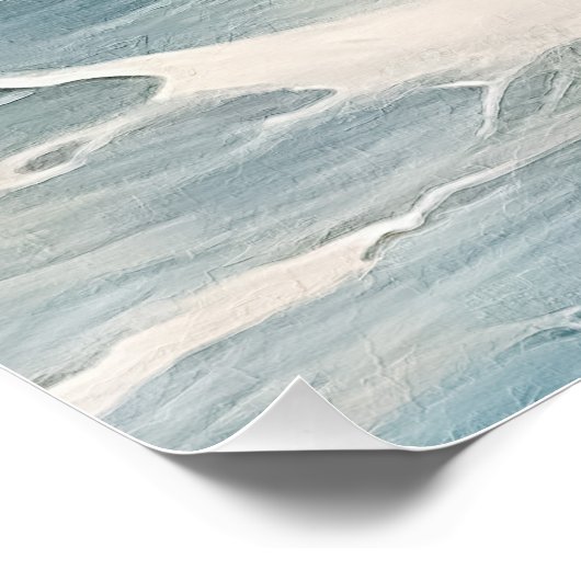 Das Thema "Beach Waves" Malerei Poster (Ecke)