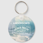 Das Thema "Beach Waves" Malerei Schlüsselanhänger (Vorderseite)