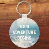 Das Thema "Beach Waves" Malerei Schlüsselanhänger (Rückseite)