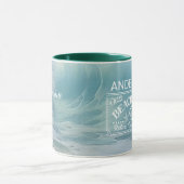 Das Thema "Beach Waves" Malerei Tasse (Zentrum)