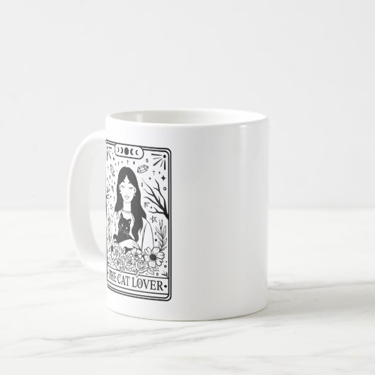 Das Thema Cat Lover Tarot Kaffeetasse (Vorderseite Links)