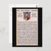 Das Thema der Amtseinführung in Gettysburg Postkarte (Vorne/Hinten)