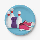 Das Thema des Party "10 Button Bowling" von Kid Pappteller (Vorderseite)