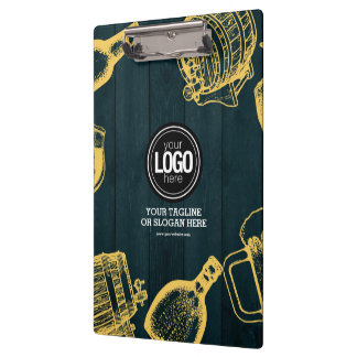 Das Thema Dunkelgrüne Brauerei personalisieren Klemmbrett