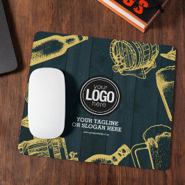 Das Thema Dunkelgrüne Brauerei personalisieren Mousepad