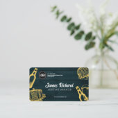 Das Thema Dunkelgrüne Brauerei personalisieren Visitenkarte (Stehend Vorderseite)