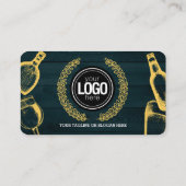 Das Thema Dunkelgrüne Brauerei personalisieren Visitenkarte (Rückseite)