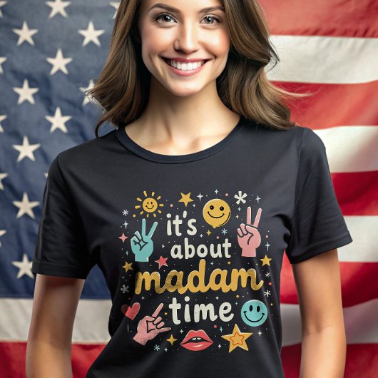 Das Thema "Frau Time kamala Harris Präsidentin" T-Shirt