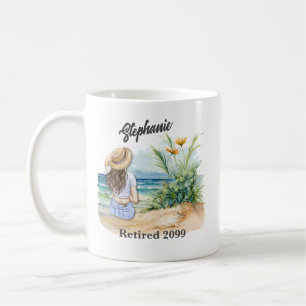 Das Thema "Frauen im Ruhestand" Elegante Blume Kaffeetasse