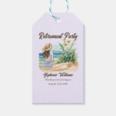 Das Thema "Frauen im Ruhestand" Elegante Frau Geschenkanhänger (Vorderseite)