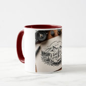 Das Thema "gemeinsam reisen" Tasse (Vorderseite Links)