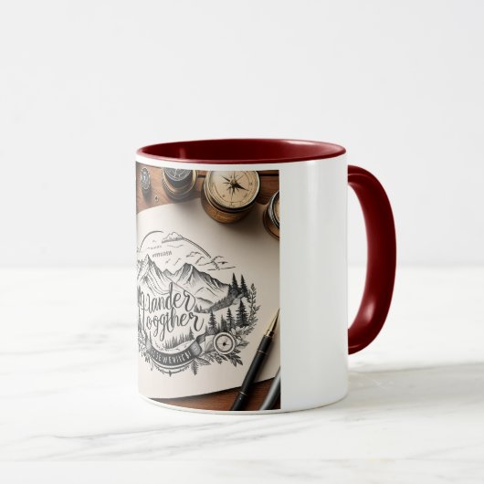 Das Thema "gemeinsam reisen" Tasse (VorderseiteRechts)