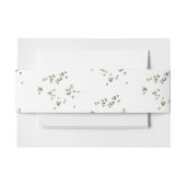 Das Thema Grüne Wälder in einer Hochzeit Einladungsbanderole (Vorderseite Beispiel)