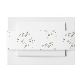 Das Thema Grüne Wälder in einer Hochzeit Einladungsbanderole