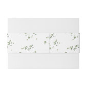 Das Thema Grüne Wälder in einer Hochzeit Einladungsbanderole (Rückseitenbeispiel)