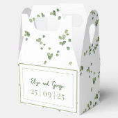 Das Thema Grüne Wälder in einer Hochzeit Geschenkschachtel (Geöffnet)