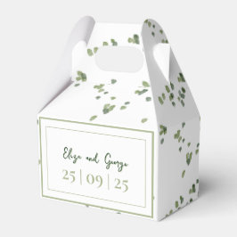 Das Thema Grüne Wälder in einer Hochzeit Geschenkschachtel