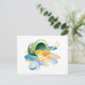 Das Thema Hochzeiten am Strand speichern Ankündigungspostkarte (Stehend Vorderseite)