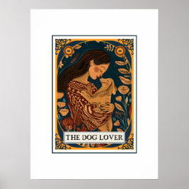 Das Thema "Hunde über Illustriertes Tarot" Poster