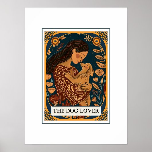 Das Thema "Hunde über Illustriertes Tarot" Poster (Vorne)