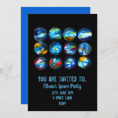 Das Thema "Kid's Space" - Einladung (Vorne/Hinten)