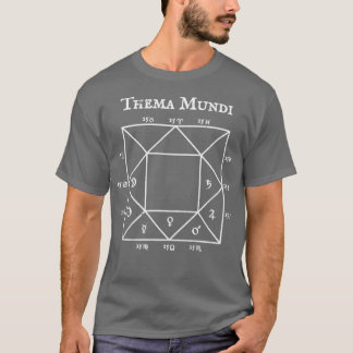 Das Thema Mundi Die Welt des astrologischen Nation T-Shirt