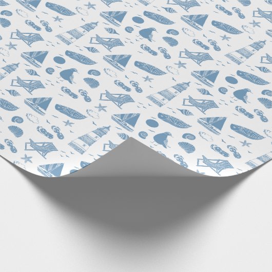 Das Thema Papier-Strand umhüllen Geschenkpapier (Ecke)