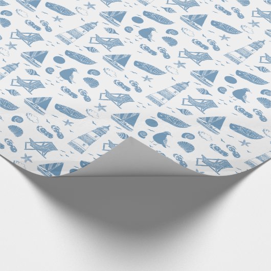 Das Thema Papier-Strand umhüllen Geschenkpapier (Ecke)