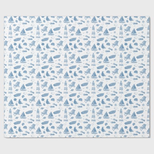 Das Thema Papier-Strand umhüllen Geschenkpapier (Flach)