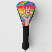 Das Thema    Pridewith Rainbow  Golf Headcover (Vorderseite)