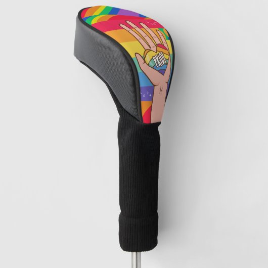Das Thema    Pridewith Rainbow  Golf Headcover (angewinkelt)