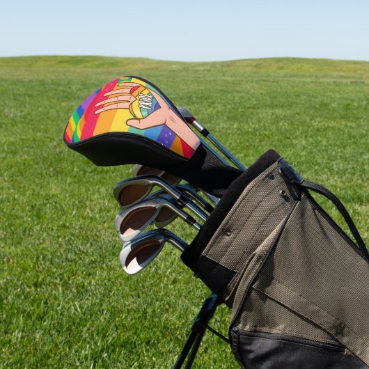 Das Thema    Pridewith Rainbow  Golf Headcover (In SItu)