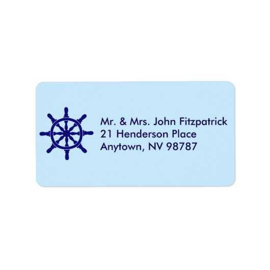 Das Thema "Schiffskörper" Adressaufkleber (Vorne)