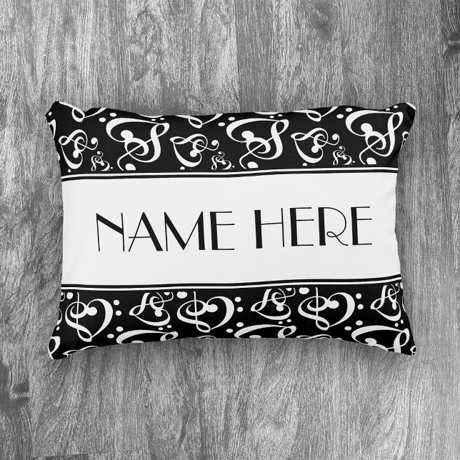 Das Thema Schwarz-Weiß-Muster Zierkissen (Von Creator hochgeladen)