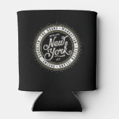 Das Theme für Schwarz und Weiß in New York Dosenkühler (Rückseite)