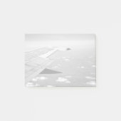 Das Themed Flugzeug, Grayscale-Flugzeug Wings Post-it Klebezettel (Vorderseite)